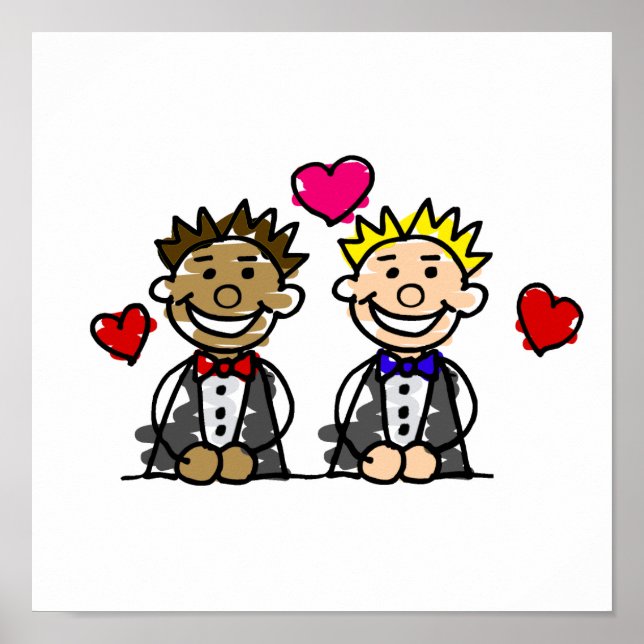 Bi-Racial Grooms Poster (Front)
