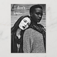 Bi Racial LGBT "Love & Romance"  Card