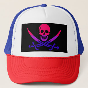 BI-rate Jolly Roger Pride Flag Trucker Hat