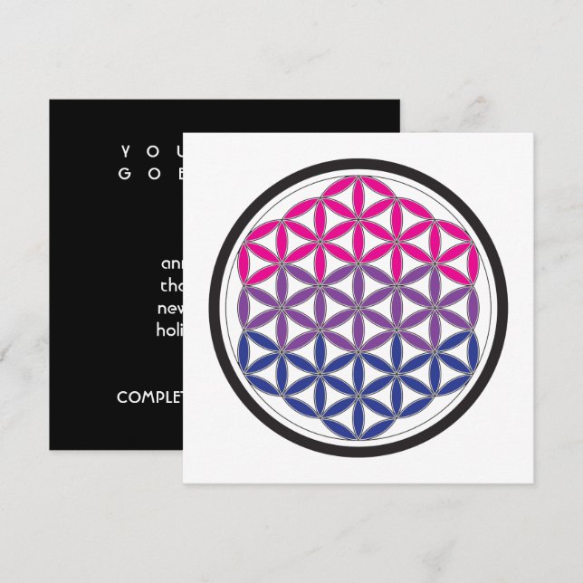 bi sacred geometry invitation (Front/Back)