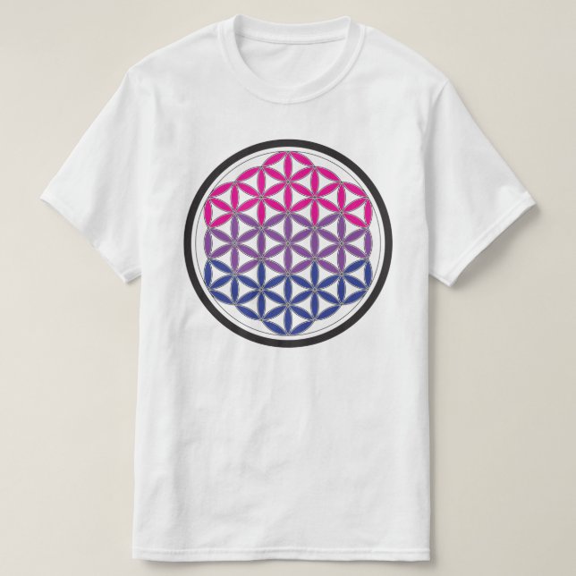 bi sacred geometry T-Shirt (Design Front)