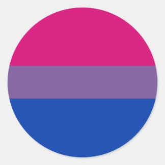 Bi-Sexual Pride Flag Classic Round Sticker