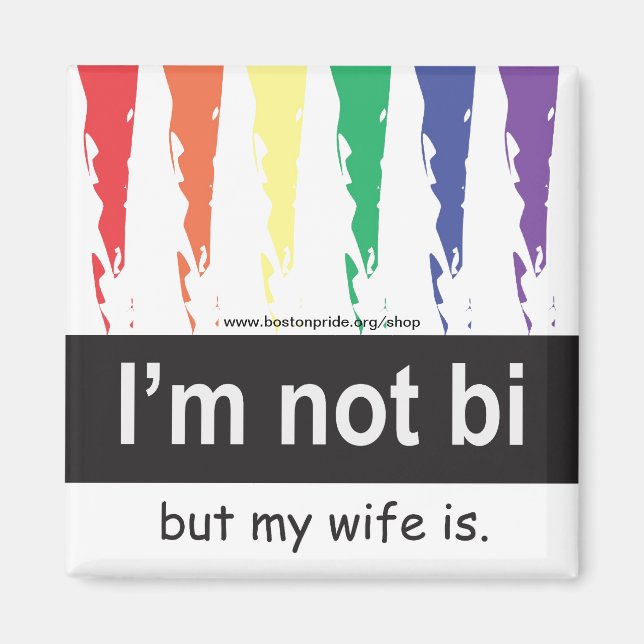 Bi Wife Magnet Square (Front)