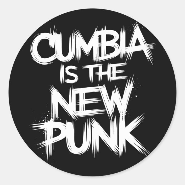 Bia Is The New Punk Bold Performance Classic Round Sticker (Front)