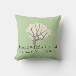 Białowieża Forest Latitude & Longitude  Cushion