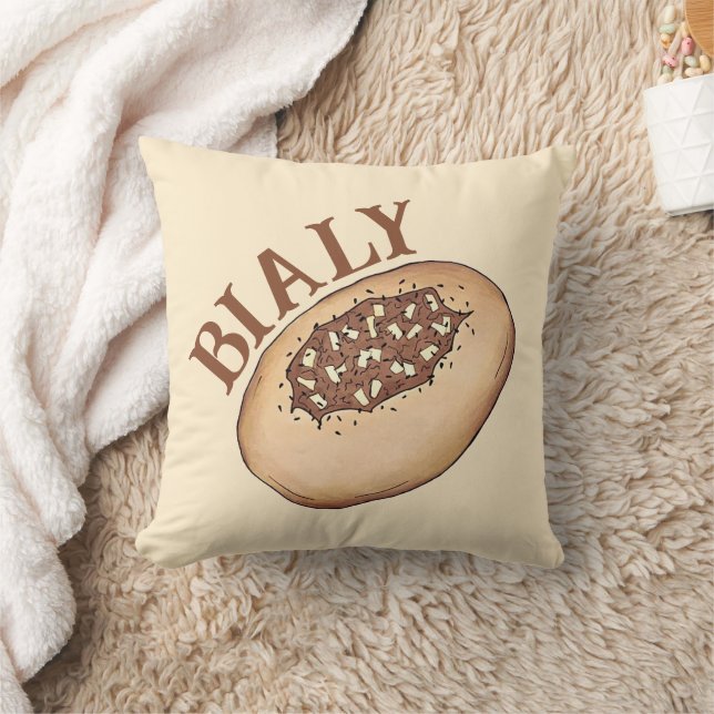 Bialy Jewish Bakery Onion Bread Poland Polish Food Cushion (Blanket)