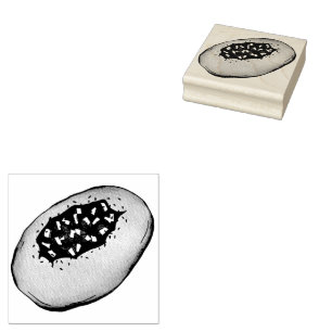 Bialy Jewish Bakery Onion Bread Poland Polish Food Rubber Stamp