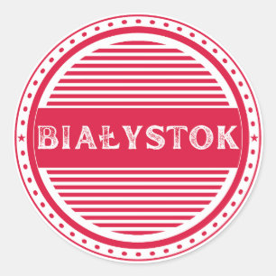 Bialystok City Pride Emblem – Polish Identity Classic Round Sticker