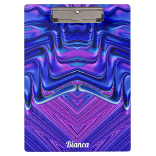 BIANCA ~ 3D! ~ Pink White and Blue original ~ Clipboard