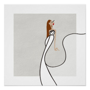 Bianca Bellezza Riviera Nights Glam Fashion Art Poster