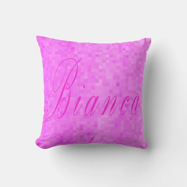 Bianca Girls Name Logo, Cushion (Front)