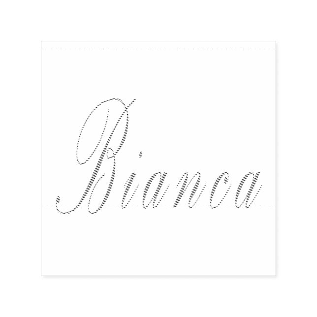 Bianca Name Logo, Self-inking Stamp (Design)