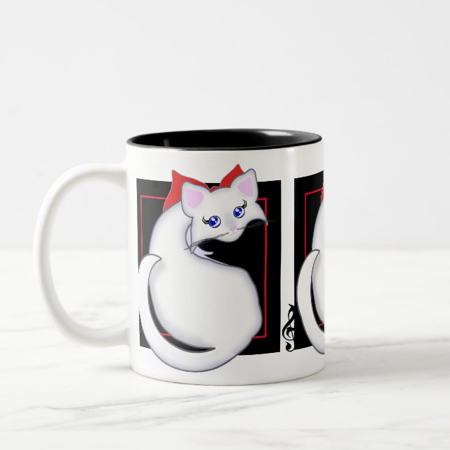 Bianca Toon Kitty Music Mug (Left)