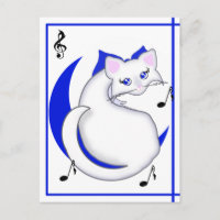 Bianca Toon Kitty Sings the Blues Postcard