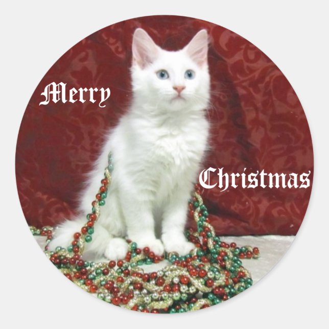 Bianca's Christmas Stickers - Cat / Kitten (Front)