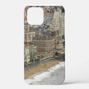 Biarritz beach, Belle Époque architecture. iPhone 12 Case