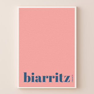 Biarritz France modern city Poster