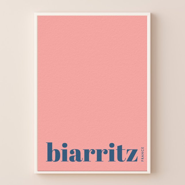 Biarritz France modern city Poster (Creator Uploaded)