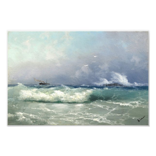 Biarritz,  Ivan Konstantinovich Aivazovsky Photo Print (Front)