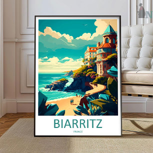 Biarritz Print Biarritz Home Decor Cityscape Art P