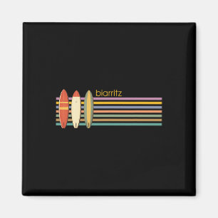 Biarritz Surfing France French Surfer 70s Vintage Magnet