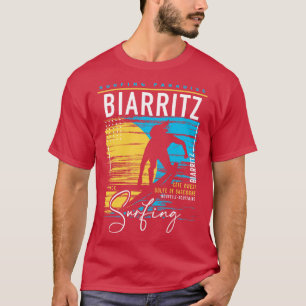 Biarritz Surfing Retro Surf Graphic Vintage Surfer T-Shirt