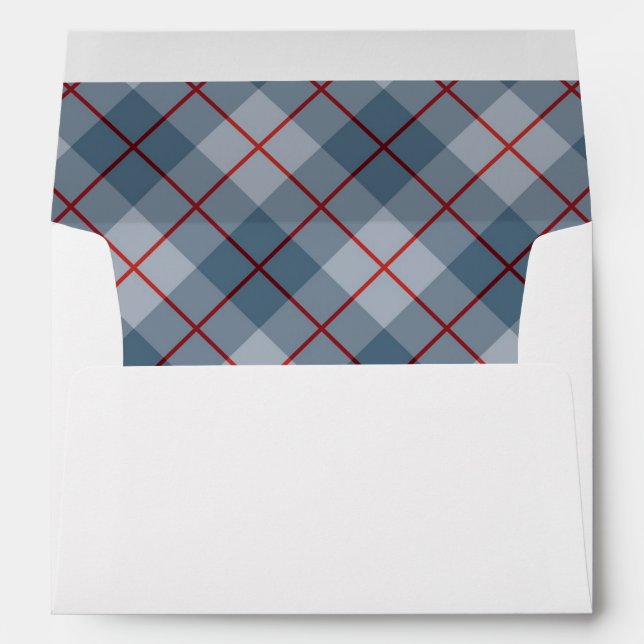 Bias Plaid Blue-Red Stripe Envelopes (Back (Bottom))