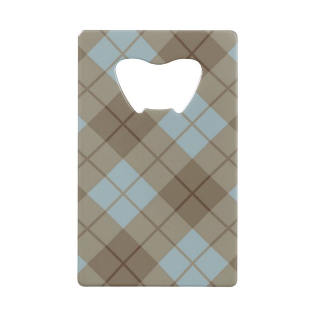 Bias Plaid in Blue and Brown (Front)