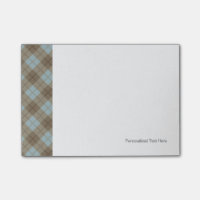 Bias Plaid in Blue and Brown