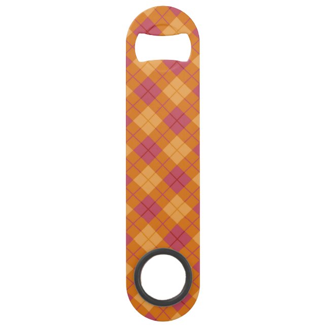 Bias Plaid in Orange and Pink (Front)