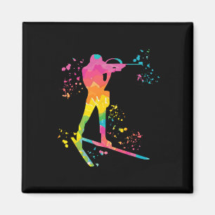 Biathlete Nordic Skiing Biathlon 16  Magnet