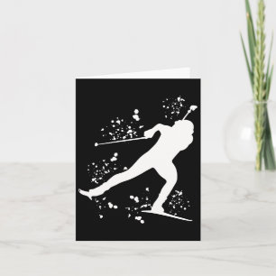 Biathlete Nordic Skiing Biathlon 18  Card