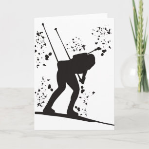 Biathlete Nordic Skiing Biathlon _25  Card