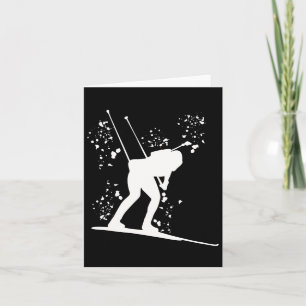 Biathlete Nordic Skiing Biathlon 28  Card