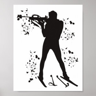 Biathlete Nordic Skiing Biathlon _3 Poster