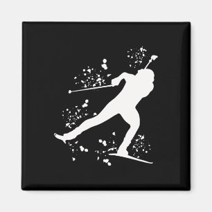 Biathlete Nordic Skiing Biathlon 5 Magnet