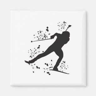 Biathlete Nordic Skiing Biathlon 8 Magnet