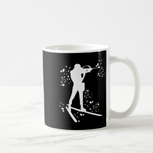 Biathlete nordic skiing biathlon coffee mug