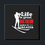 Biathlete Shooting Athlete Winter Sports Fan  Magnet<br><div class="desc">Biathlete Shooting Athlete Winter Sports Fan</div>