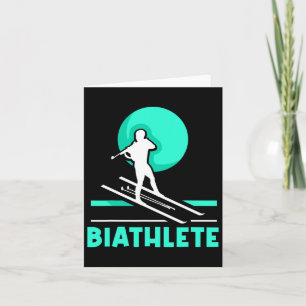 Biathlete Sports Biathlon Biathlons  Card