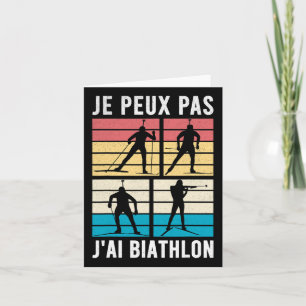 Biathletes Sports Biathlons Biathlon Card