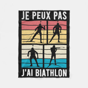 Biathletes Sports Biathlons Biathlon  Fleece Blanket