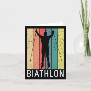 Biathlon Biathlete Winter Sports Cross-country Ski Card