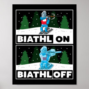 Biathlon Biathlon Sport Biathlete  Poster