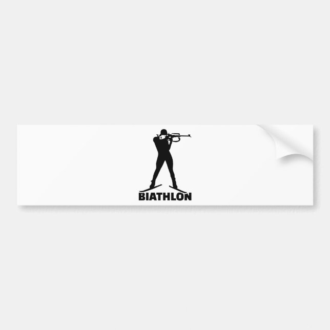 Biathlon Bumper Sticker (Front)