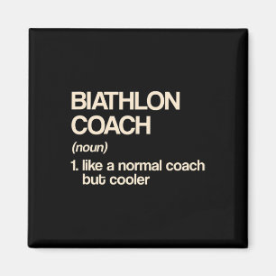 Biathlon Coach Definition Funny Biathlete Humour  Magnet