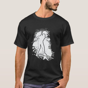 Biathlon Colorful Winter Sports Biathlete Cross Co T-Shirt