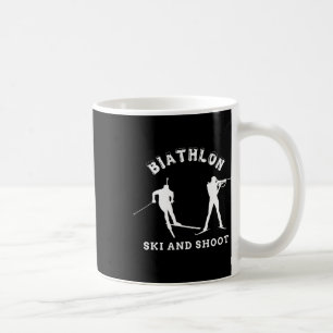 Biathlon Cross-country Ski And Target Shooting Wit Coffee Mug