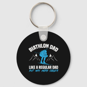 Biathlon Dad Like A Regular Dad More Cooler Biathl Key Ring
