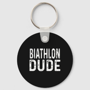 Biathlon Dude Distressed Sprint Pursuit Relay Trac Key Ring